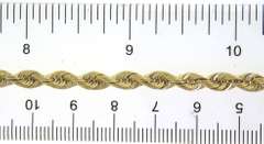 Elegant Yellow Gold Rope Chain Necklace