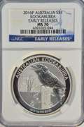 Perfect 2016P Australia $1 Kookaburra $1. NGC MS70 ER