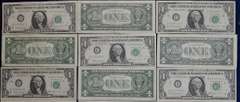 27 Crisp $1 Barr Notes.