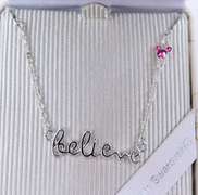 Disney Swarovski BELIEVE Necklace