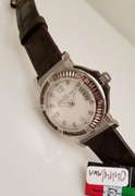Italian elegant women’s watch Officina Del Tempo with brown crystal baguettes and crystal hour markers