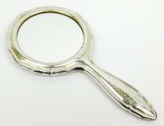 Vintage Sterling Silver Miniature Hand Mirror