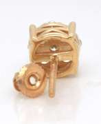Brilliant Yellow Gold Diamond Earrings