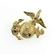 Great Solid 14kt Yellow Gold United States Marines Pendant