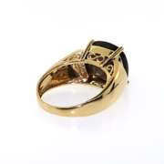 14kt Yellow Gold Smoky Quartz Halo Ring