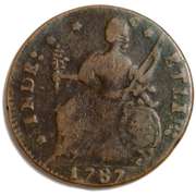 1787 Connecticut Cent M 33.7  Rarity 2