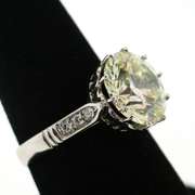 Magnificent and Very Fine Quality 4.76 Carats Diamond Solitaire Platinum Ring