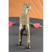 English Boxer Dog Bronze Sculpture