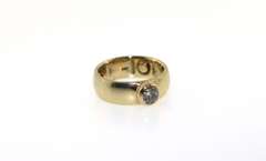 Solitare 14kt Yellow Gold Diamond Ring