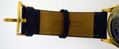 Invicta Watch with Black Leather Strap