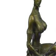 Amazon Woman With Sword Bronze Statue