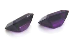 Breathtaking Set of Emerald Cut Amethyst Gemstones, 13.80ct