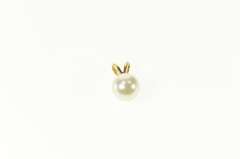 14K Yellow Gold 6.1mm Pearl Classic Simple Pendant