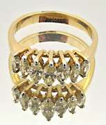 LADIES 14 KT DIAMOND BAND 1.00 CARAT TOTAL WEIGHT.