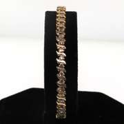 Dainty Diamond S-Link Tennis 10kt Bracelet