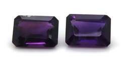 Breathtaking Set of Emerald Cut Amethyst Gemstones, 13.80ct