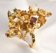 Nugget Ring with Color