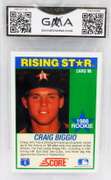 Craig Biggio, Astros 1989 Graded Baseball Card, 8.5NM+