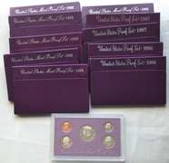 2 Each US Proof Sets 1986-89 &1992