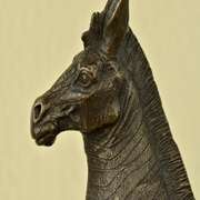 African Zebra Bronze Sculpture