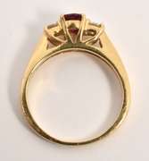 Classic Ruby and Diamond Ring