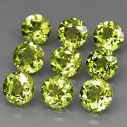 High grade 7.94ct untreated apple green Peridot set