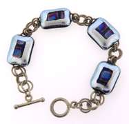 Sterling Silver Square Link Bracelet
