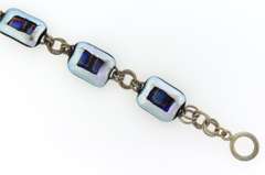 Sterling Silver Square Link Bracelet