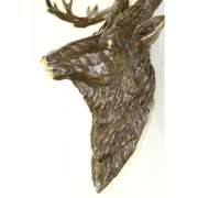 Wall Mount Deer - Buck Bronze Sculpture
