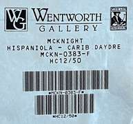 Thomas McKnight Hand Signed Serigraph, Hispaniola