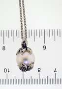 Sterling Silver Pearl Drop Necklace