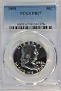 Amazing PCGS PR67 graded 1958 Franklin Half Dollar
