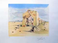 Salvador Dali, 'Paranoic Village' Lithograph