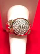 MENS 10K YELLOW GOLD DIAMOND RING