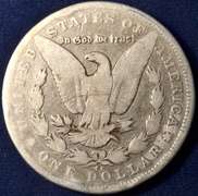 1893-CC Morgan Silver Dollar, Harshly Cleaned.