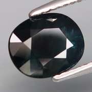 Silky! 1.95ct HEATED ONLY midnight blue-green Sapphire