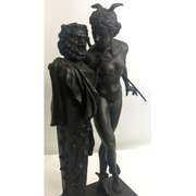 Brown Patina Flying Mercury Bronze Sculpture