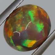 Full body flashing 1.72ct Welo Black Opal