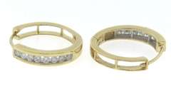 Brilliant Yellow Gold Diamond Hoop Earrings