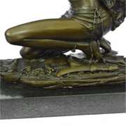 NUDE WARRIOR BRONZE SCULPTURE