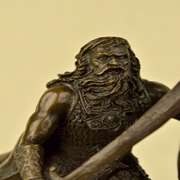 Warrior with Sword Bronze Sculpture