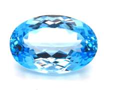 Slpendid 24.28ct Oval Shaped Blue Topaz Stone