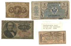 Lot of 4 Different Old Currency Notes