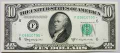 Gem Crisp 1950D $10 Star Replacement Note Atlanta-Tough Series!