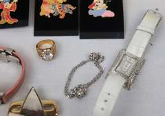 Bag of Pins, Costume Jewelry and Watches