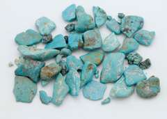 Bright Natural Turquoise - 2 Ounce Lot