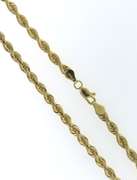 Elegant Yellow Gold Rope Chain Necklace