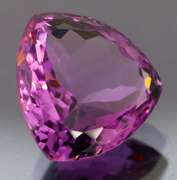 Glittering 8.01ct trillion cut Bolivian Amethyst