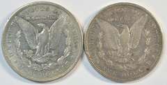 Upper end 1896-O & 1897-O Morgan Silver Dollars