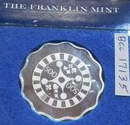 Franklin Mint: Sterling Sil Casino Chip, GEM Cameo PRF - 500 Lira, Istanbu